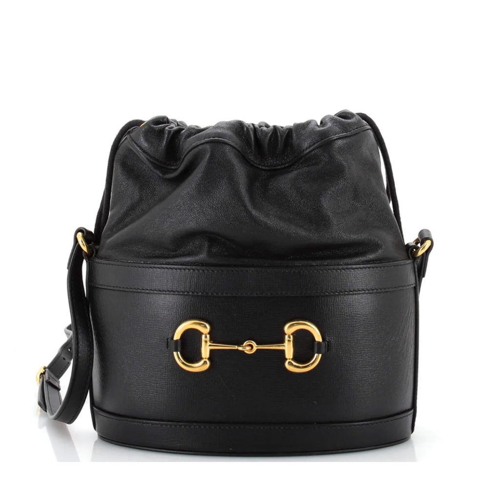 NWT Gucci Horsebit 1955 Bucket Crossbody Bag Leather